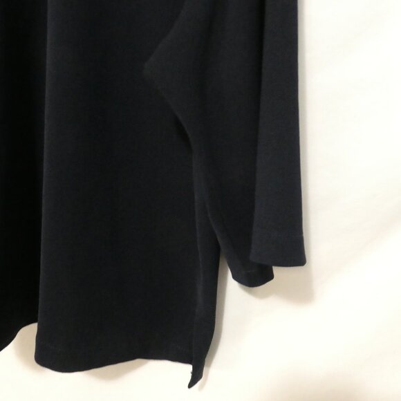 Unbranded | 22 inch pit to pit measured | Black Button-Up Front Textured Blazer - Picture 14 of 14